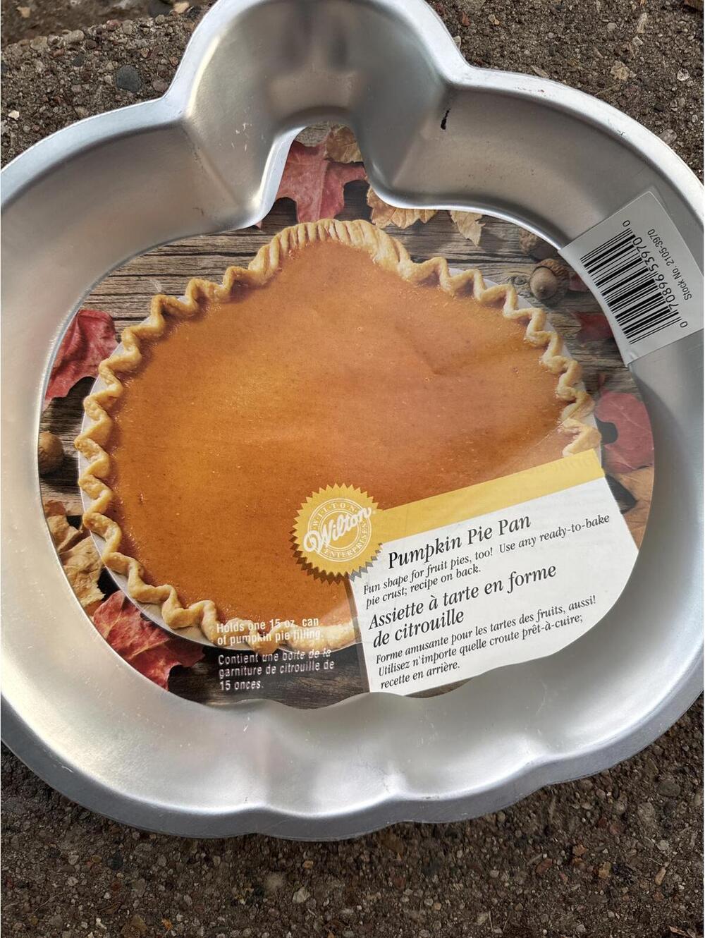 Vintage Wilton Pumpkin Pie Pan 1996 Aluminum Fall Bakeware Mold